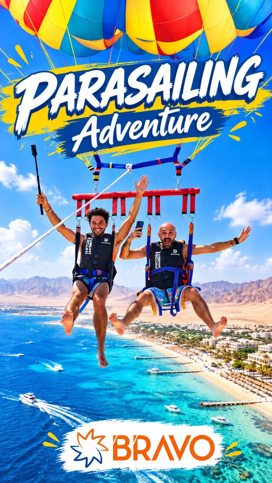 Più che PARASAILING un PARIS-SALING 😆😆 @gioele_ventura_98 @villaggi_bravo @landhub_agency
